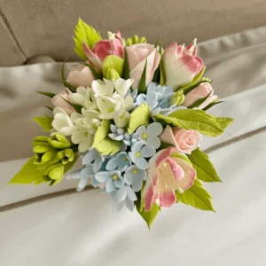 Peachy Roses miniature