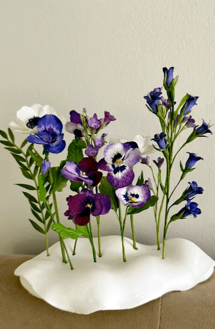 Purple Floral Art