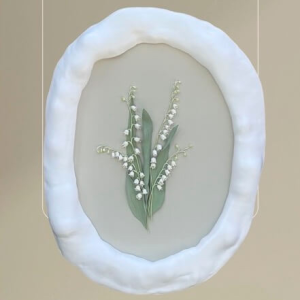 “Lily of the Valley” – Oval Wall Art